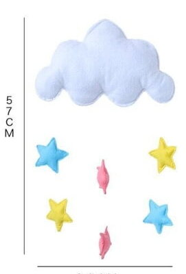 Nordic star cloud DIY hanging wall decorations baby bedroom photography accessories christmas best decor gift baby Mobile hanger ornament